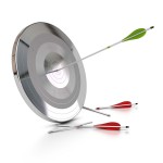 success try failure succeed win lose aim market hit miss bullseye target