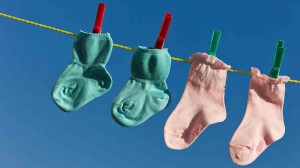 baby socks kids clothes work mother father parent housework