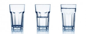 glass half full