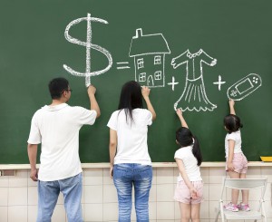 child children money learn teach rich poor lesson family budget