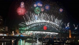 Sydney firework boom celebration australia