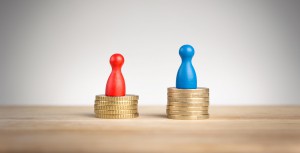 Wage gap concept for feminism