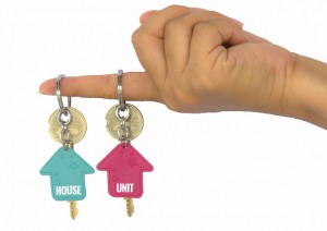 Hand Holds Two Key Of The House