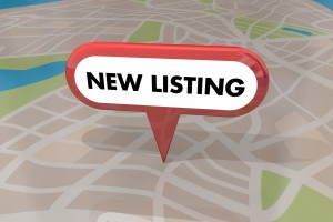 New Listing Home House For Sale Real Estate Map Pin 3d Illustrat